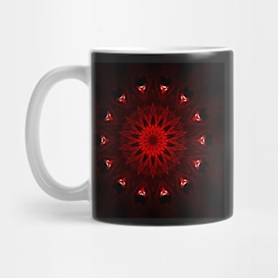 Ominous Red Kaleidoscope pattern (Seamless) 8 Mug